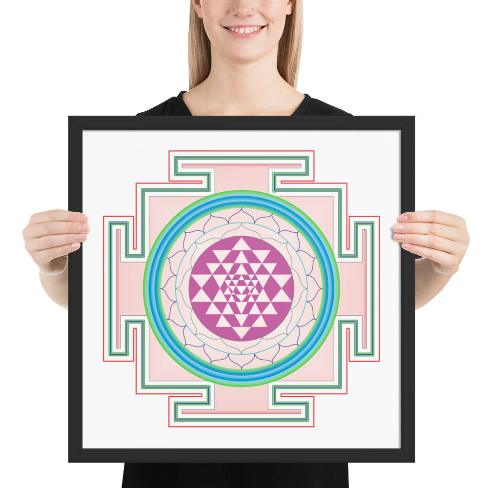 Yantra Mandala Framed poster