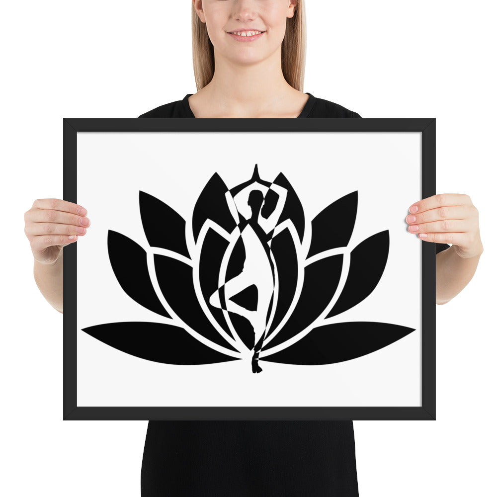 Yoga Fusion Framed photo paper poster