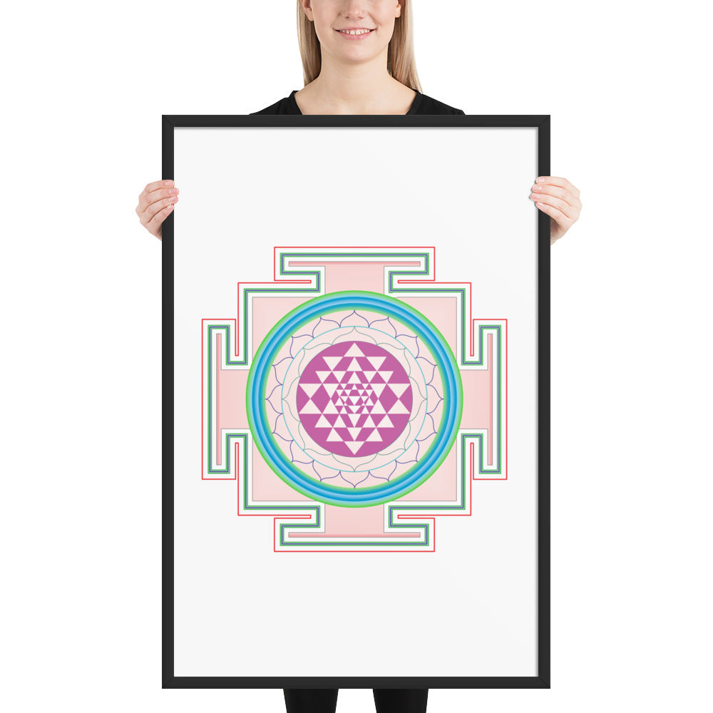 Yantra Mandala Framed poster
