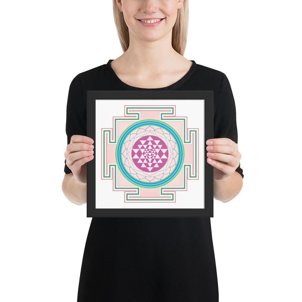 Yantra Mandala Framed poster