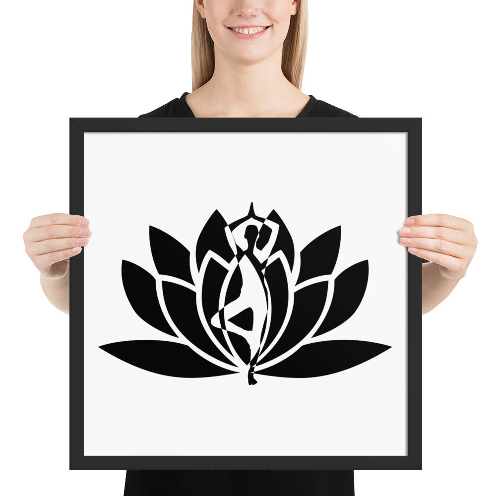 Yoga Fusion Framed photo paper poster