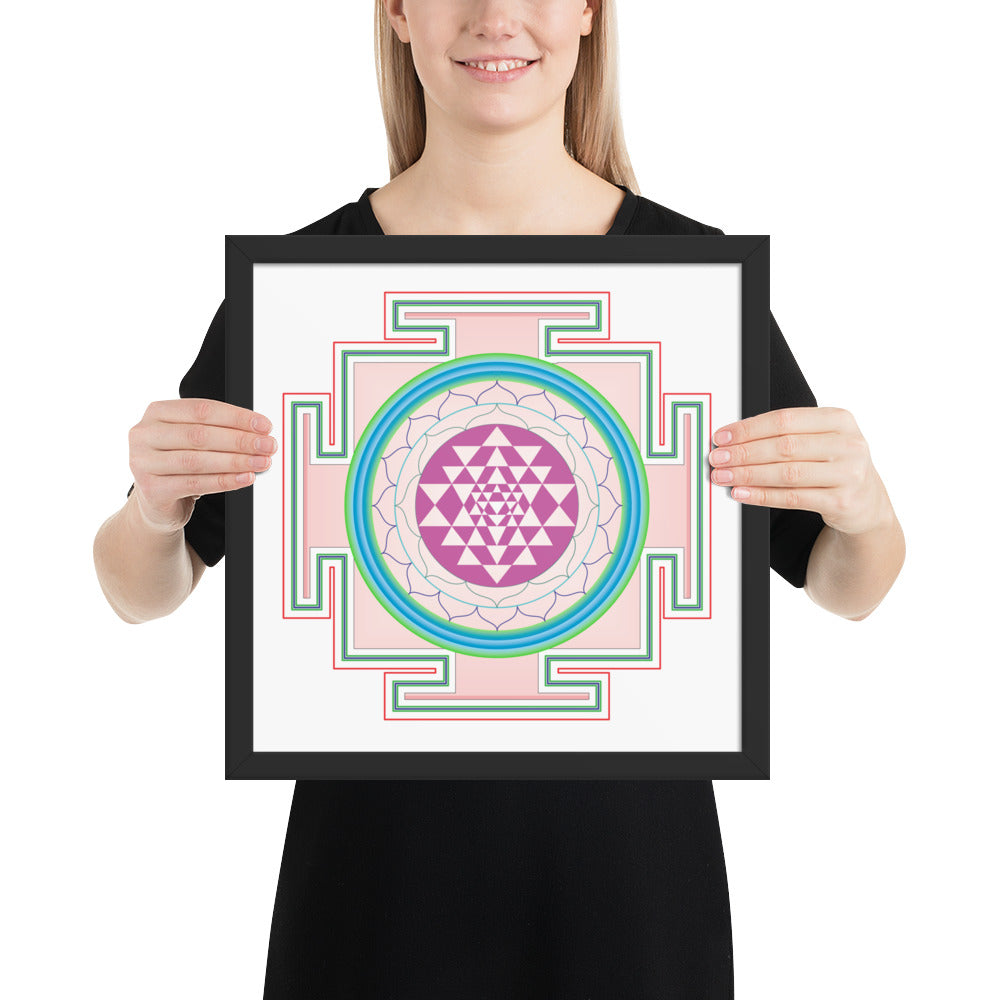 Yantra Mandala Framed poster