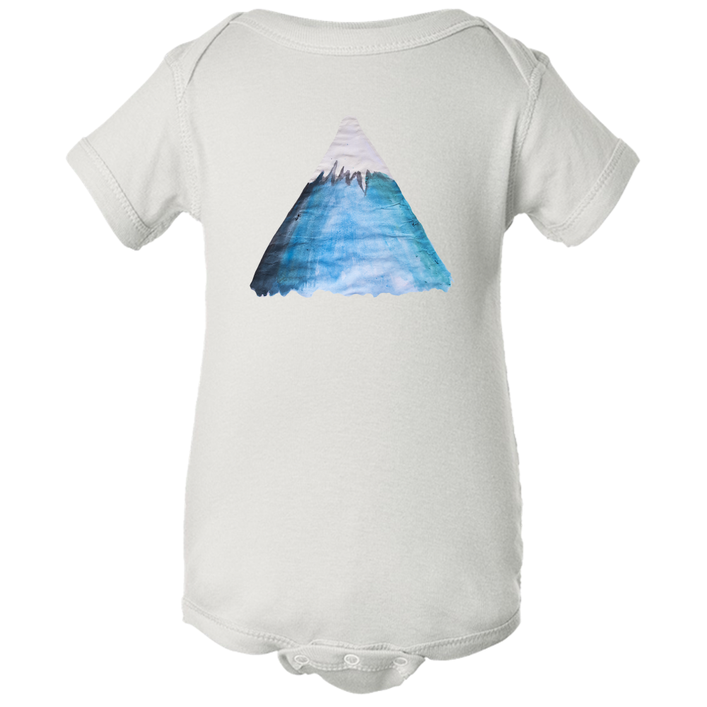 Baby Onesies - Snowy Mountain Water Color Unisex Body Suit Design - Kids' Clothing