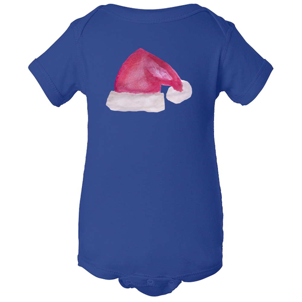 Baby Onesies - Christmas Santa's Hat Water Color Unisex Body Suit Design - Kids' Clothing