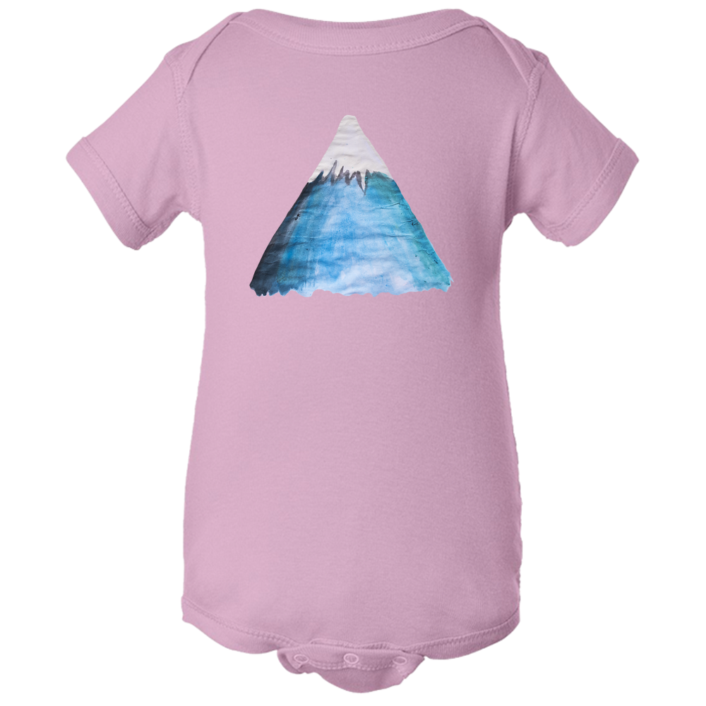 Baby Onesies - Snowy Mountain Water Color Unisex Body Suit Design - Kids' Clothing