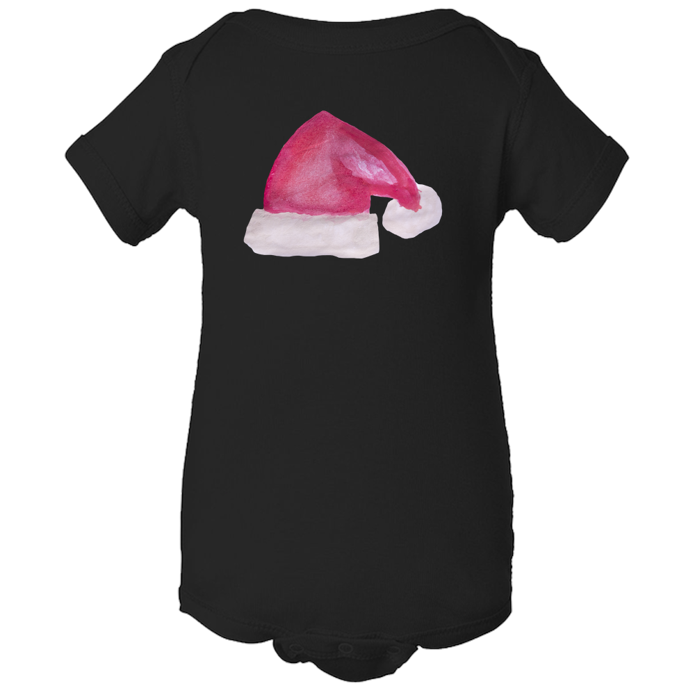 Baby Onesies - Christmas Santa's Hat Water Color Unisex Body Suit Design - Kids' Clothing