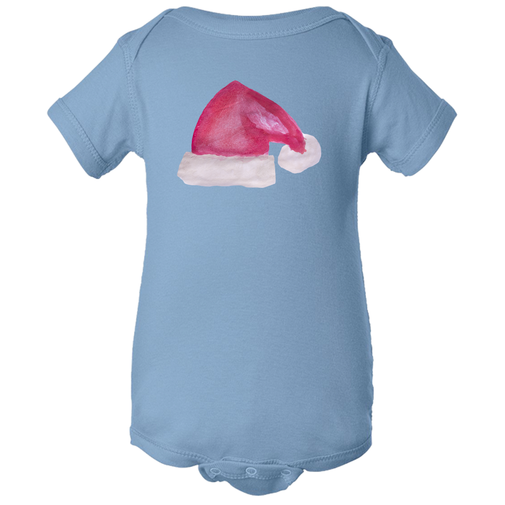 Baby Onesies - Christmas Santa's Hat Water Color Unisex Body Suit Design - Kids' Clothing