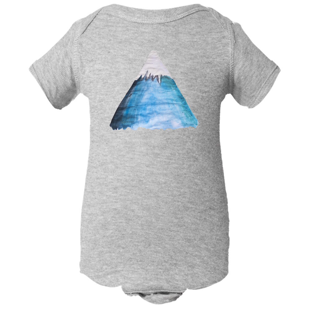 Baby Onesies - Snowy Mountain Water Color Unisex Body Suit Design - Kids' Clothing