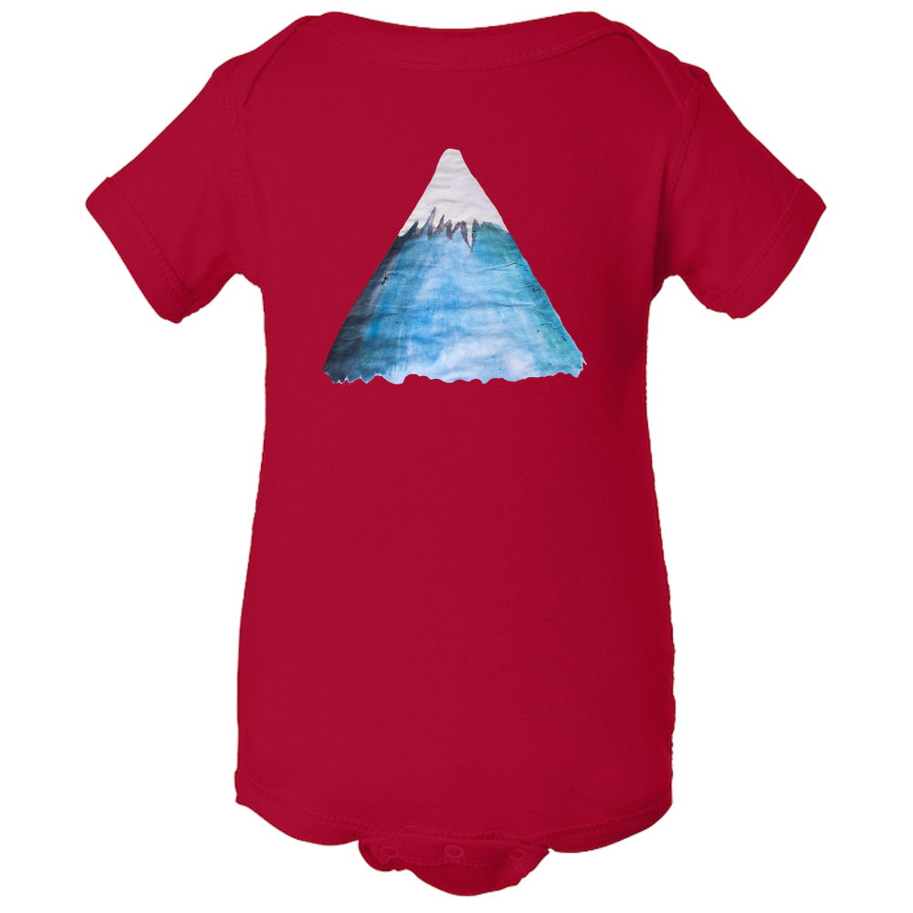 Baby Onesies - Snowy Mountain Water Color Unisex Body Suit Design - Kids' Clothing