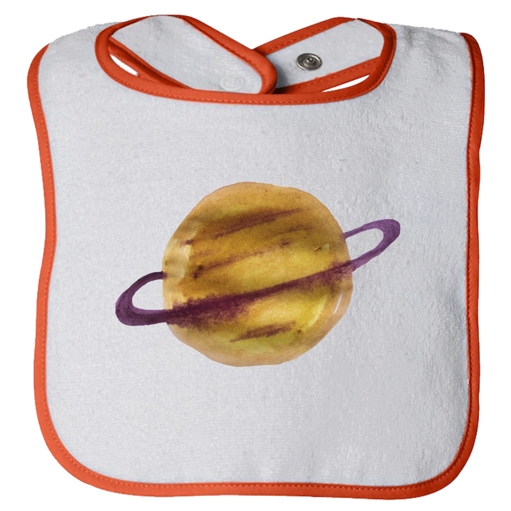 Baby Bibs Saturn Water Color Unisex Design