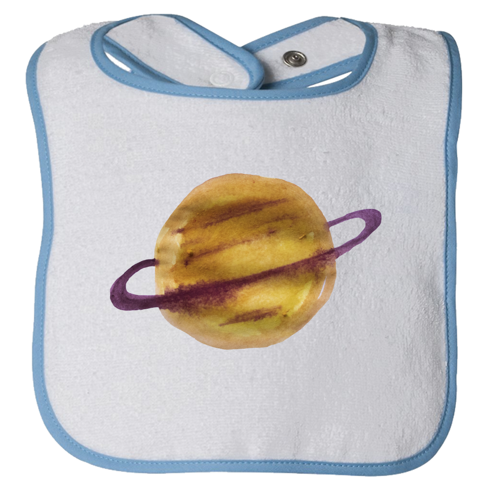Baby Bibs Saturn Water Color Unisex Design