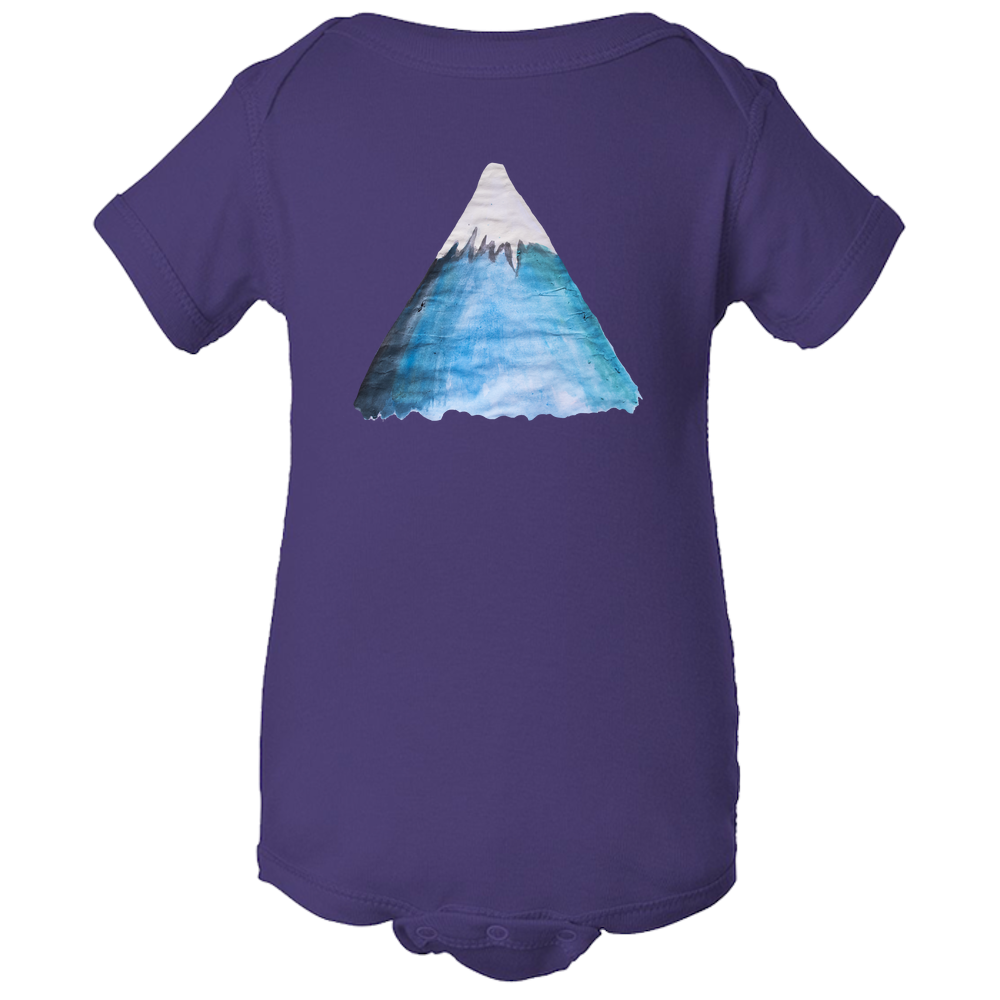 Baby Onesies - Snowy Mountain Water Color Unisex Body Suit Design - Kids' Clothing