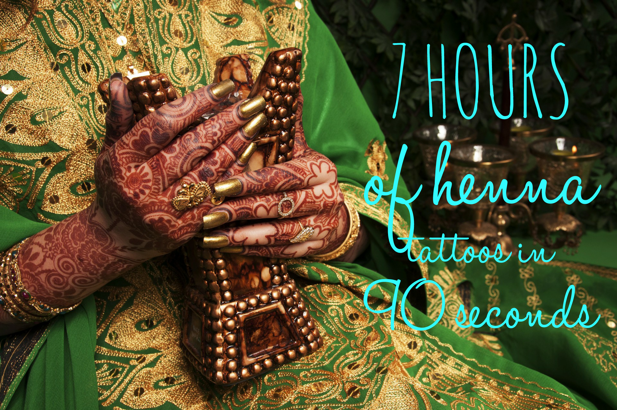 The Art of Henna (7 Hours Of Henna Tattoos In 90 Seconds)