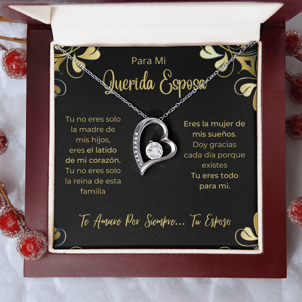 Esposa Collar Para Mujer Regalo De Esposo Navidad. Dia de La madre Aniversario