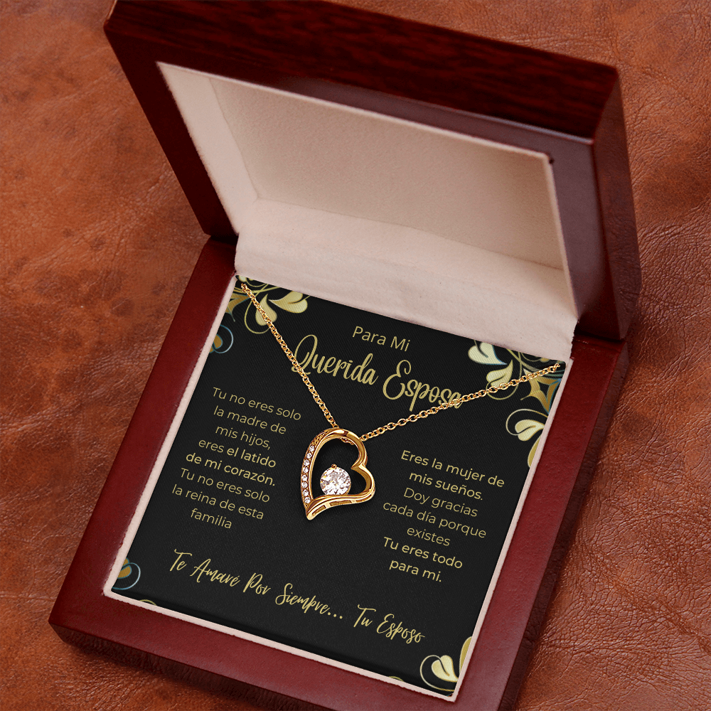 Esposa Collar Para Mujer Regalo De Esposo Navidad. Dia de La madre Aniversario