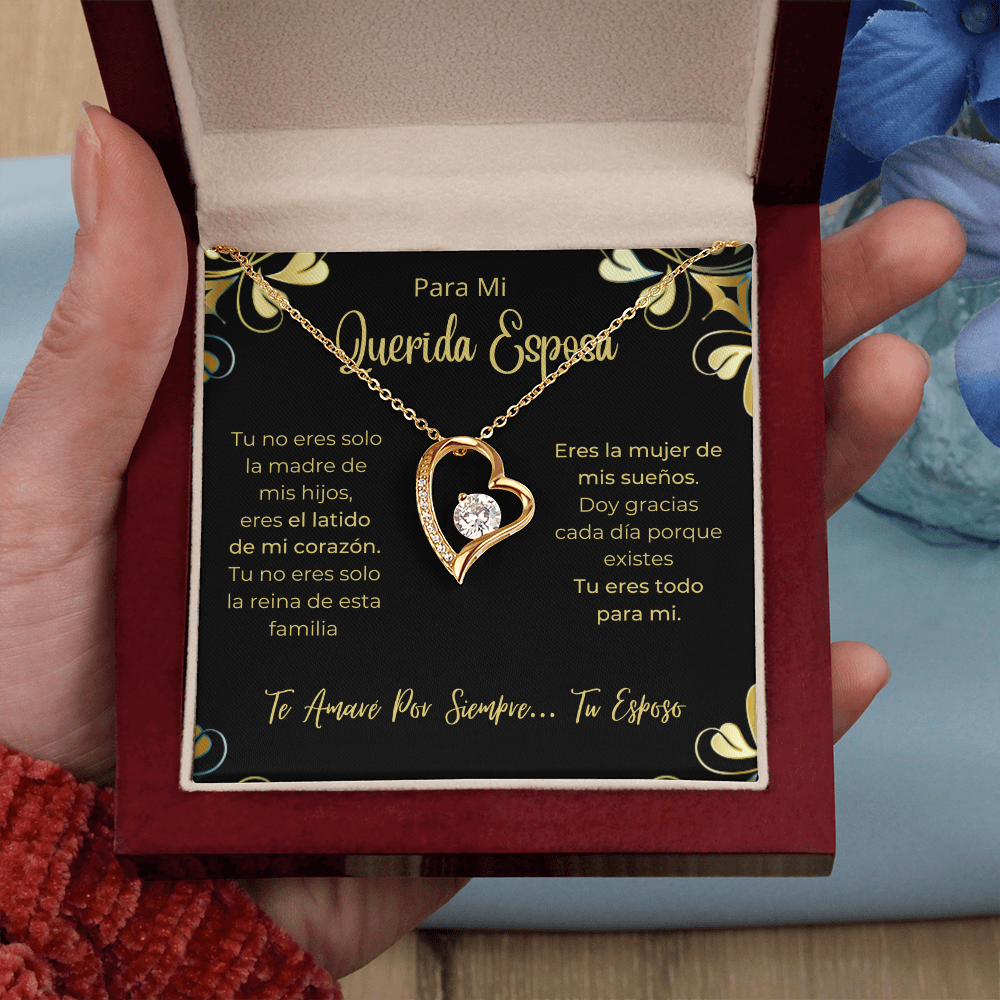 Esposa Collar Para Mujer Regalo De Esposo Navidad. Dia de La madre Aniversario