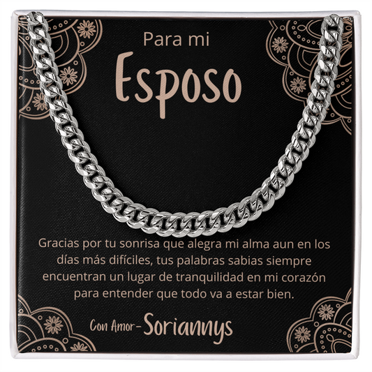 Soriannys Regalo Par Esposo  Collar Cubano Para Hombre