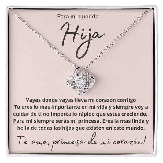 Para Mi Querida Hija De Papa Joya De Mujer Con Colgante Y Caja De Regalo Con Mensaje