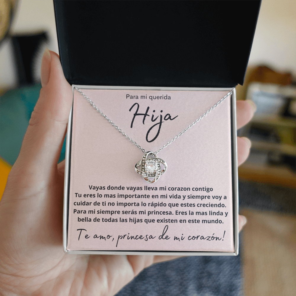 Para Mi Querida Hija De Papa Joya De Mujer Con Colgante Y Caja De Regalo Con Mensaje
