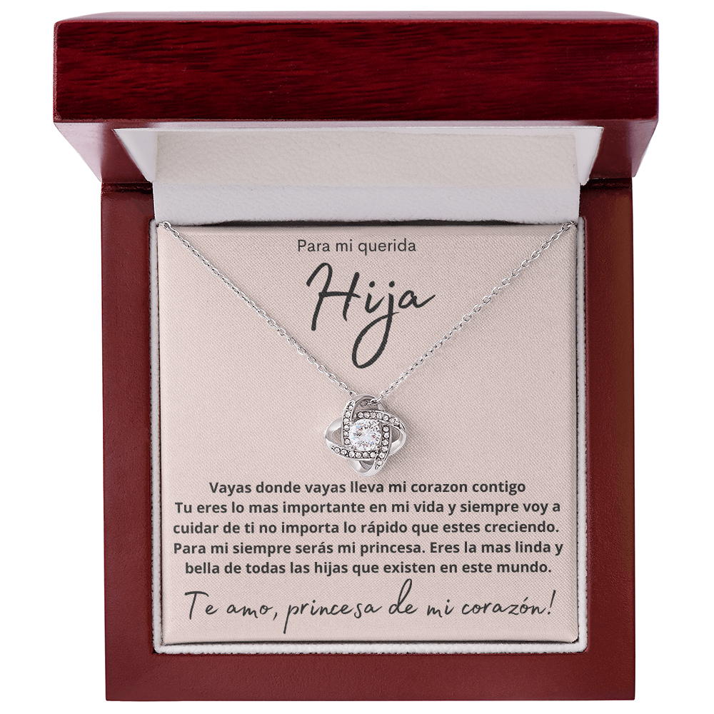 Para Mi Querida Hija De Papa Joya De Mujer Con Colgante Y Caja De Regalo Con Mensaje