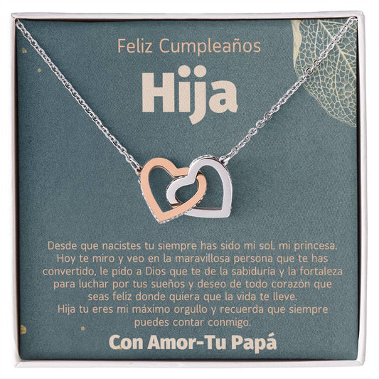 Regalo Para Hija Mujer Joya De Regalo Con Mensaje Personalizado De Papa