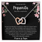 Regalo para mi Hija Collar Amor Para Mi Pequeñita | Regalo Cumpleaños Hija | Mamá y Papá | Encantador y Significativo | Joya Corazones Entrelazados