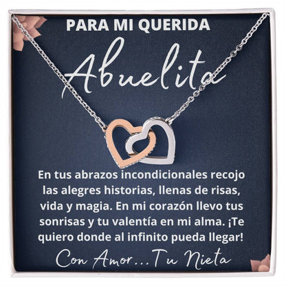Regalo para Abuelita de Nieta Querida Abuela Spanish Grandma Mothers Day Gift Necklace For Grandmother Gift Grandma From Grandchildren