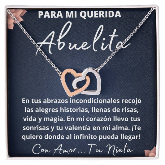 Regalo para Abuelita de Nieta Querida Abuela Spanish Grandma Mothers Day Gift Necklace For Grandmother Gift Grandma From Grandchildren
