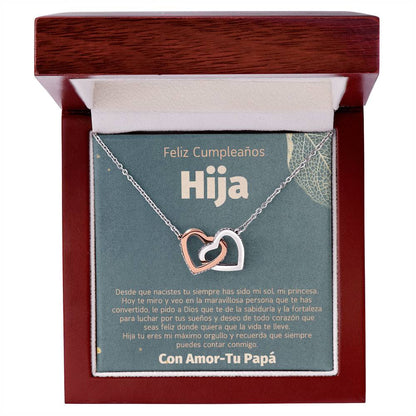 Regalo Para Hija Mujer Joya De Regalo Con Mensaje Personalizado De Papa