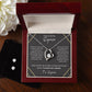 Regalo navidad para esposa de esposo en aniversario set de aretes y collar mujer