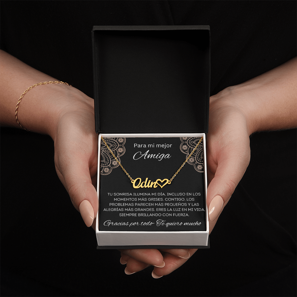 Verónica Regalo collar con nombre personalizad Para Mujer