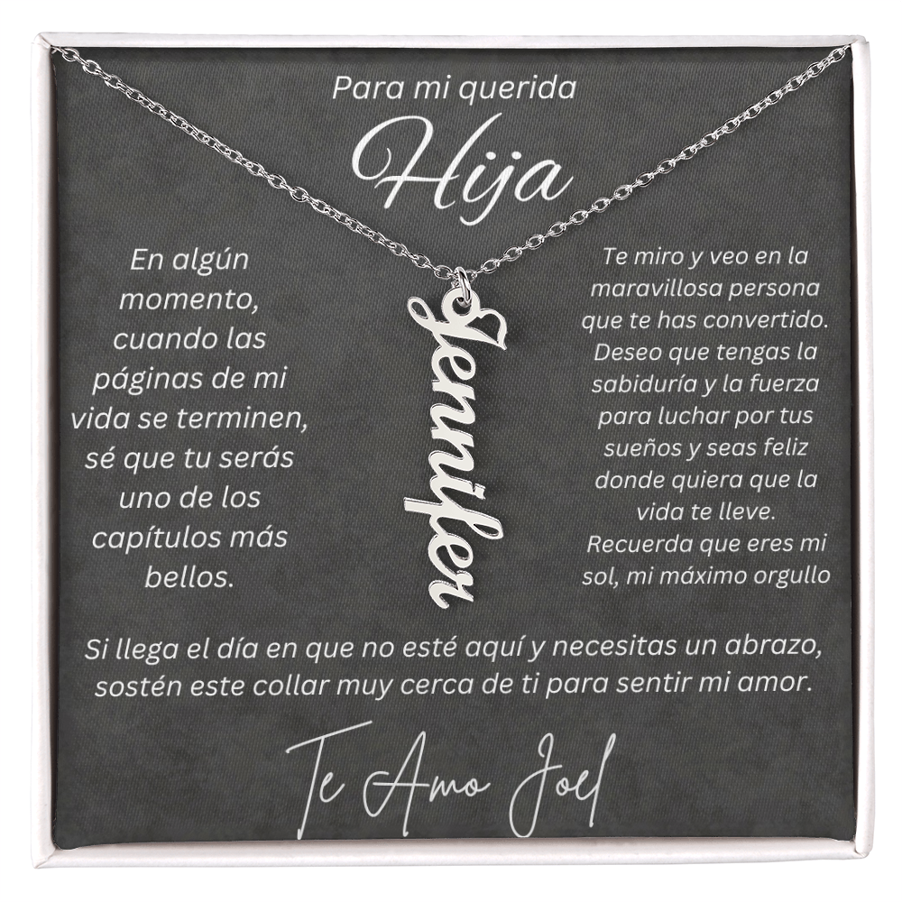 Regalo Personalizado de Papa para Hija Valeria Joel