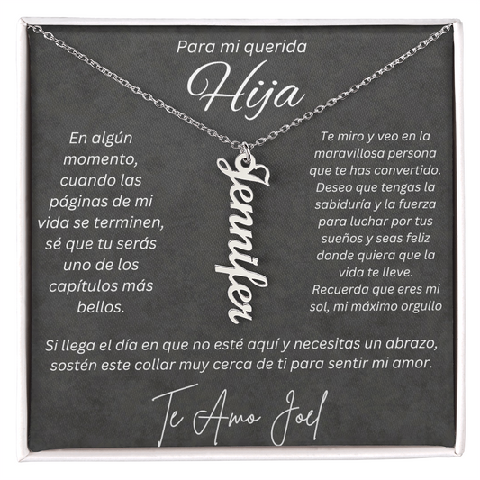 Regalo Personalizado de Papa para Hija Valeria Joel