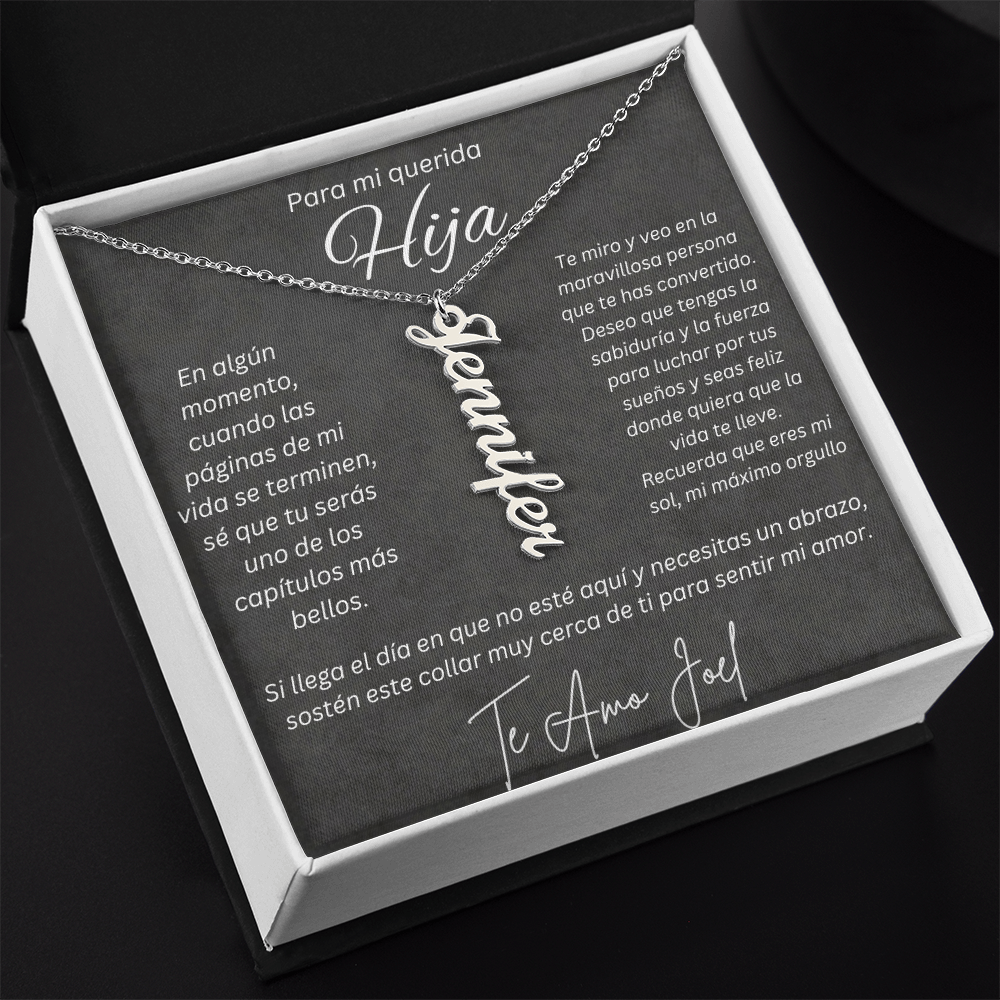 Regalo Personalizado de Papa para Hija Valeria Joel