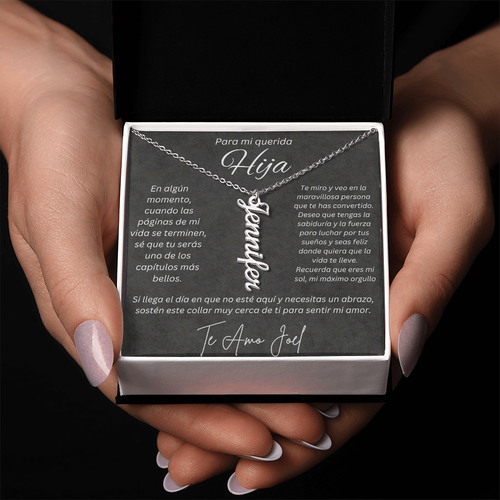 Regalo Personalizado de Papa para Hija Valeria Joel