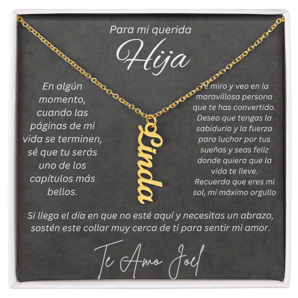 Regalo Personalizado de Papa para Hija Valeria Joel