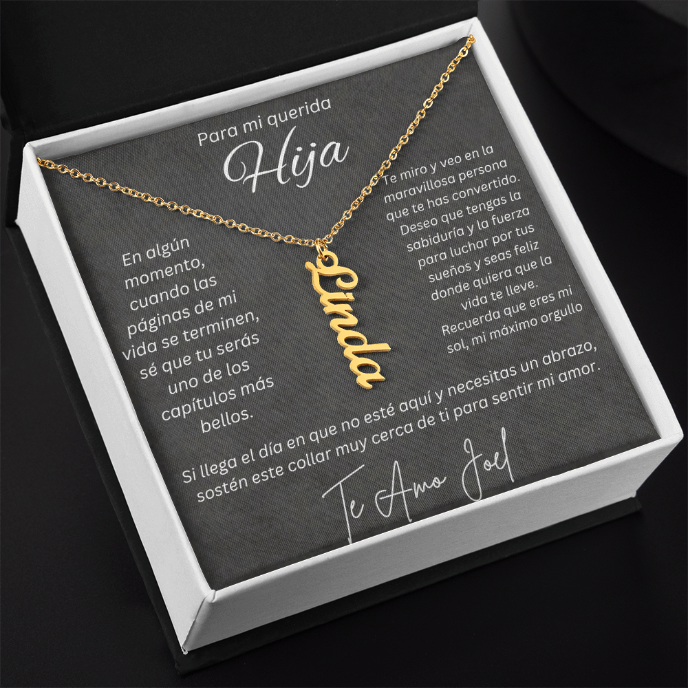 Regalo Personalizado de Papa para Hija Valeria Joel