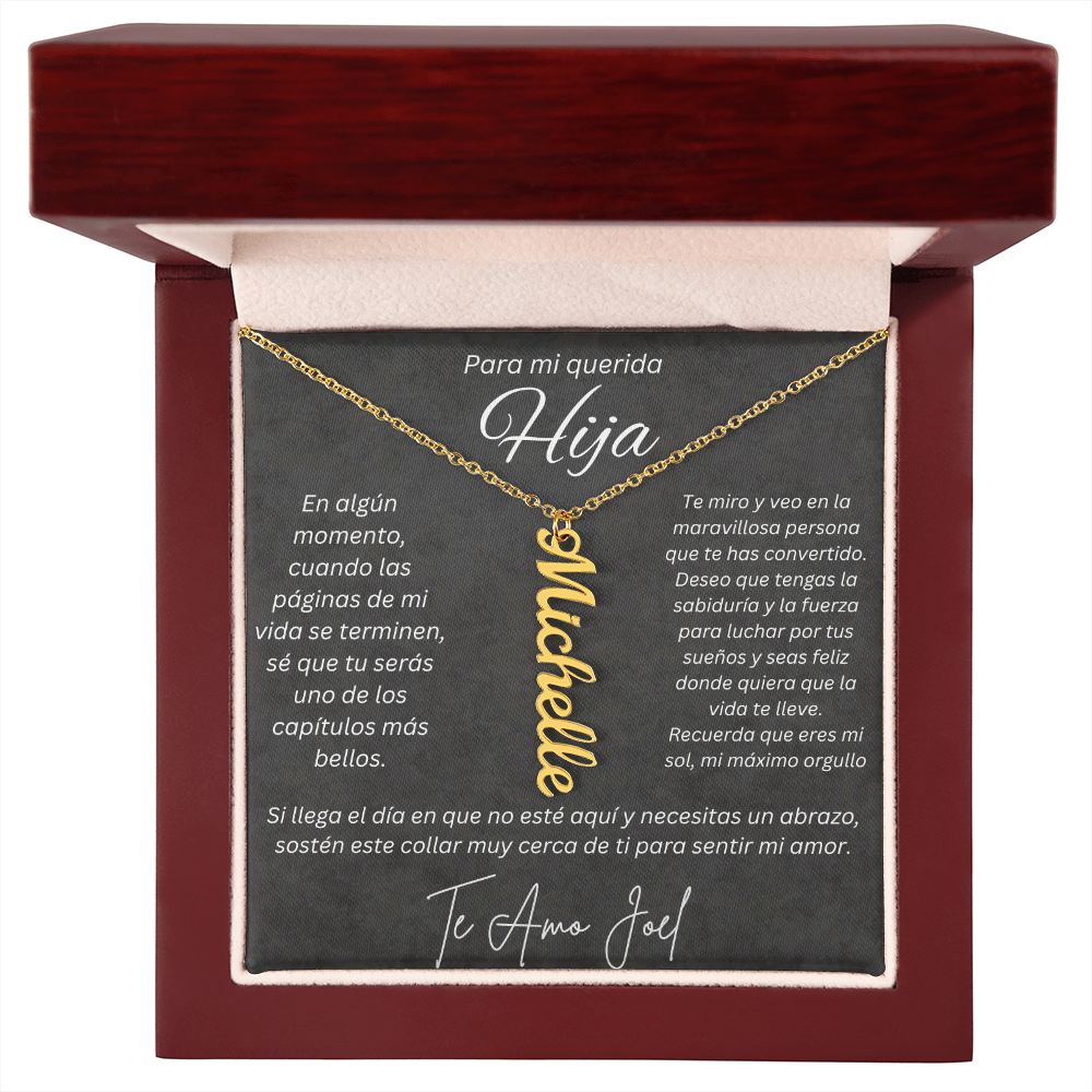 Regalo Personalizado de Papa para Hija Valeria Joel