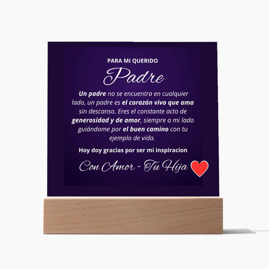 Regalo Para Papa Dia del padre, cumpleanos Regalo De Hija Para Papa