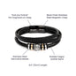 To My Beloved Husband – You Are My Best Friend - Regalo Para Mi Amado Esposo Eres mi Mejor Amigo Regalo Pulsera Cuero Para Papa