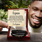 To My Beloved Husband – You Are My Best Friend - Regalo Para Mi Amado Esposo Eres mi Mejor Amigo Regalo Pulsera Cuero Para Papa