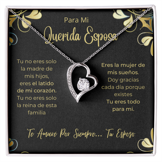 Esposa Collar Para Mujer Regalo De Esposo Navidad. Dia de La madre Aniversario