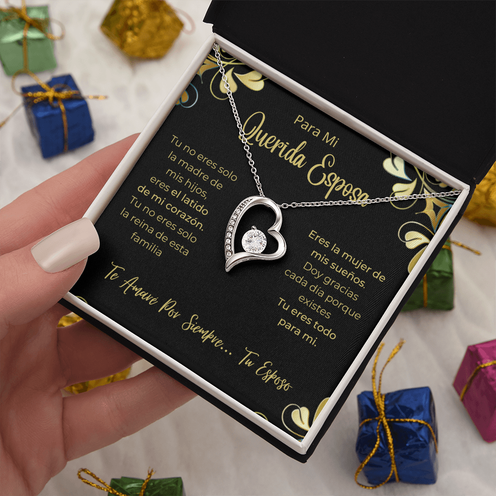 Esposa Collar Para Mujer Regalo De Esposo Navidad. Dia de La madre Aniversario