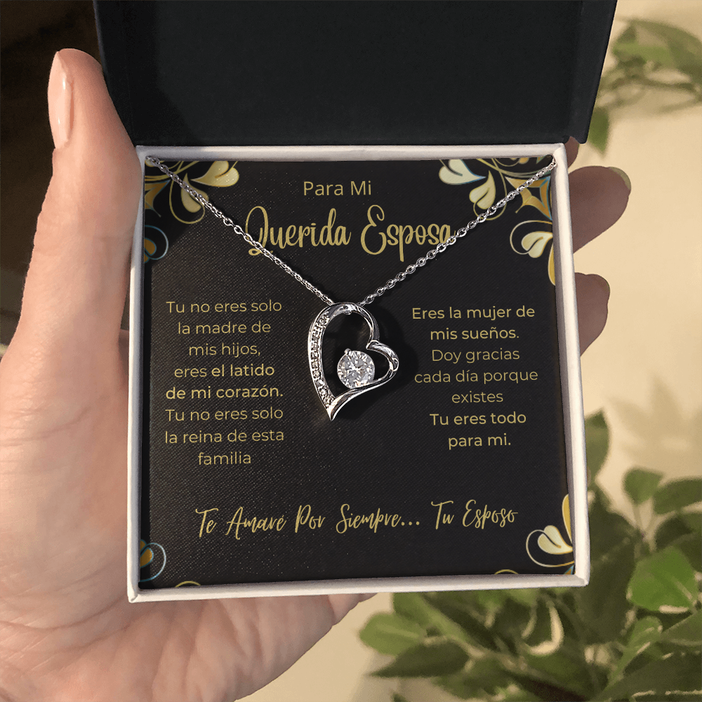 Esposa Collar Para Mujer Regalo De Esposo Navidad. Dia de La madre Aniversario