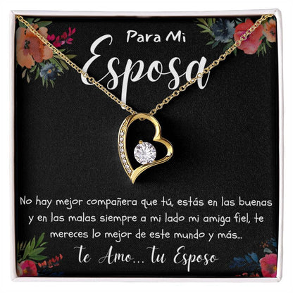 Regalo par mi Esposa Collar Con Mensajes de Amor por Aniversario Cumpleaños