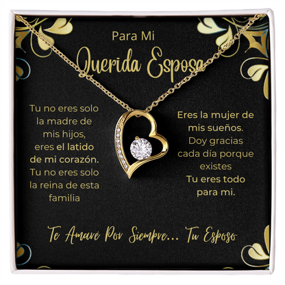 Esposa Collar Para Mujer Regalo De Esposo Navidad. Dia de La madre Aniversario