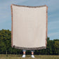 Brazil Jaguar Woven Blanket: Vintage Rio Rainforest Throw