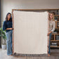 Brazil Jaguar Woven Blanket: Vintage Rio Rainforest Throw