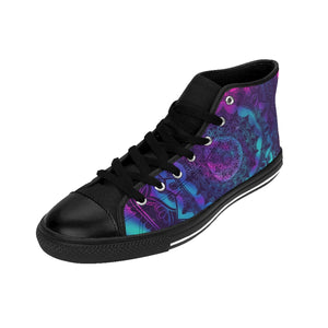 Mandala Neon Women's High-top Sneakers