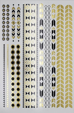 Premium Metallic Temporary Tattoo Bracelets